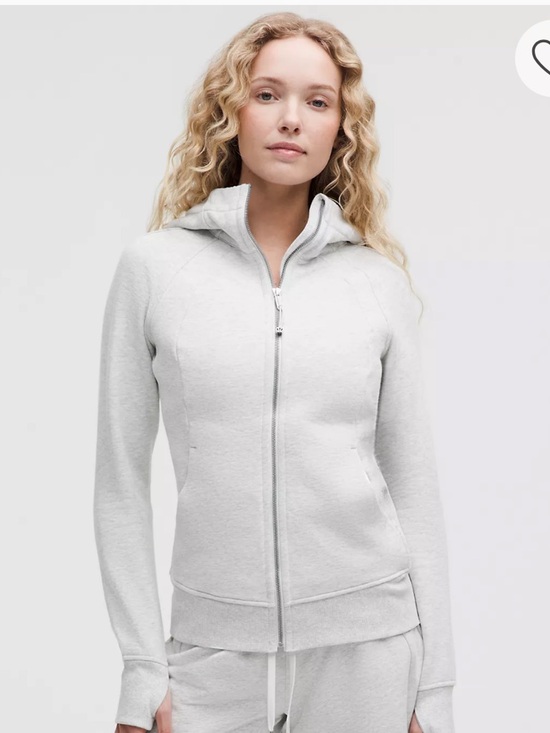 lululemon athletica Tops - Lululemon Light Gray Scuba Hoodie